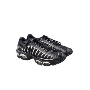 Nike Men's Size 10.5 US Air Max Tailwind 4 Black Silver Sneakers Athletic Shoes